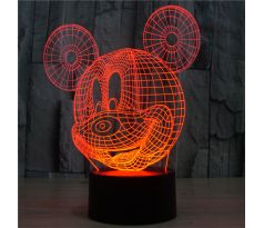 Beling 3D lampa, Mickey mouse, 7 barevná S39