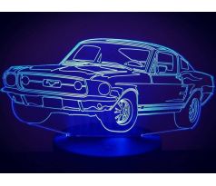 Beling 3D lampa,Ford Mustang , 7 barevná DFJE58