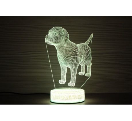 Beling 3D lampa, Labrador , 7 barevná S42QASTA