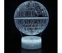 Beling 3D star wars lampa, Death Star, 7 barevná S5