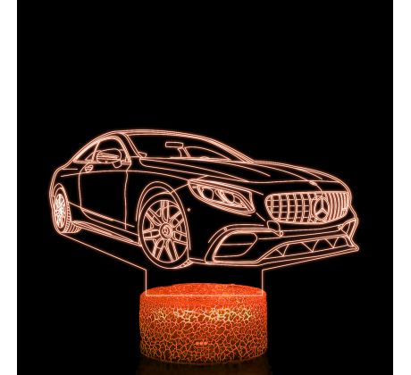 Beling 3D lampa, 2018 Mercedes S class coupe, 7 farebná O11