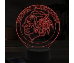 Beling 3D lampa,Chicago Blackhawks, 16 farebná 9QQA5A