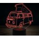 Beling 3D lampa,Volkswagen caravan westfalia ,7 farebná VW7