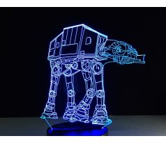 Beling 3D star wars lampa, AT AT, 7 barevná s1