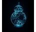 Beling 3D star wars lampa, BB-8, 7 barevná S2