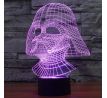 Beling 3D star wars lampa, Darth Vader, 7 barevná S3