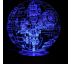 Beling 3D star wars lampa, Death Star 2, 7 barevná S4