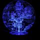 Beling 3D star wars lampa, Death Star 2, 7 barevná S4