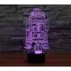 Beling 3D star wars lampa, R2D2 model-2, 7 barevná S8