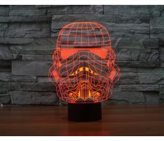 Beling 3D star wars lampa, Storm Trooper 2, 7 barevná S11