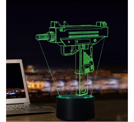 Beling 3D lampa, Mini uzi, 7 barevná S18