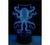 Beling 3D lampa, Chobotnica, 7 barevná S24