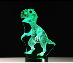 Beling 3D lampa, Dino, 7 barevná S27