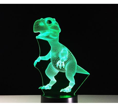 Beling 3D lampa, Dino, 7 barevná S27