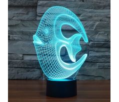 Beling 3D lampa, Korálová ryba, 7 barevná S37