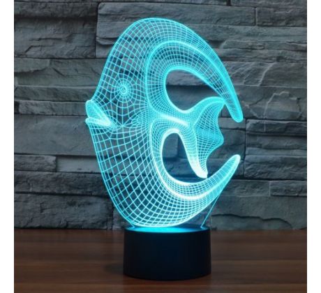 Beling 3D lampa, Korálová ryba, 7 barevná S37