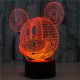 Beling 3D lampa, Mickey mouse, 7 barevná S39