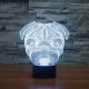 Beling 3D lampa, Pit bull, 7 barevná S47