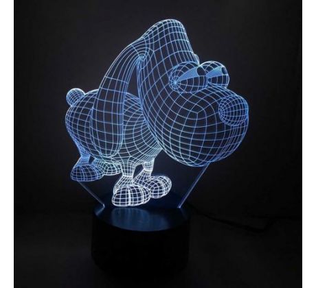 Beling 3D lampa, Snoopy, 7 barevná S51