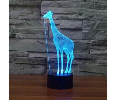 Beling 3D lampa, Žirafa, 7 barevná S55