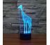 Beling 3D lampa, Žirafa, 7 barevná S55