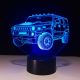 Beling 3D lampa, Hummer, 7 barevná S60