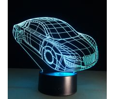 Beling 3D lampa, Audi r8, 7 barevná S64