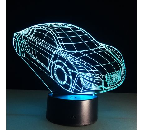 Beling 3D lampa, Audi r8, 7 barevná S64