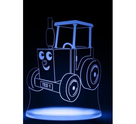 Beling 3D lampa, Traktor detský, 7 barevná S65