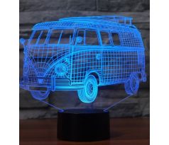 Beling 3D lampa, Volkswagen old van, 7 barevná S67