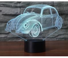 Beling 3D lampa, VW Chrobák, 7 barevná S69