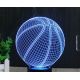 Beling 3D lampa, Basketbal, 7 barevná S75