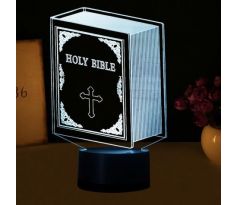 Beling 3D lampa, Biblia, 7 barevná S104