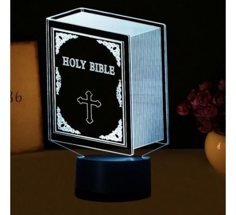 Beling 3D lampa, Biblia, 7 barevná S104