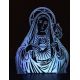 Beling 3D lampa, Panna Mária, 7 barevná S108