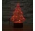 Beling 3D lampa, Vianočný stromček, 7 barevná S113