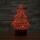 Beling 3D lampa, Vianočný stromček, 7 barevná S113
