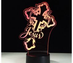 Beling 3D lampa,Jesus, 7 barevná S115