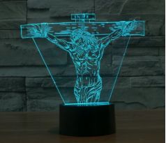 Beling 3D lampa,Ježiš Kristus, 7 barevná S116