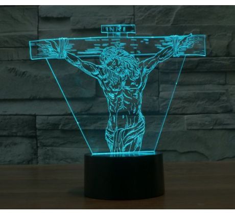 Beling 3D lampa,Ježiš Kristus, 7 barevná S116