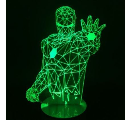 Beling 3D lampa, Iron Man 2, 7 barevná S125