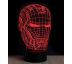 Beling 3D lampa, Iron Man maska, 7 barevná S127