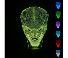 Beling 3D lampa, Joker, 7 barevná S130