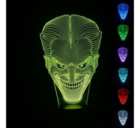 Beling 3D lampa, Joker, 7 barevná S130