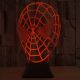 Beling 3D lampa, Spider Man maska, 7 barevná XS11