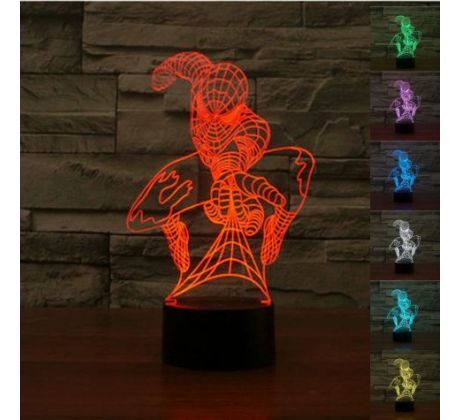 Beling 3D lampa, Spider Man, 7 barevná S137