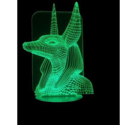 Beling 3D lampa, Anubis, 7 barevná S151