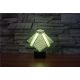 Beling 3D lampa, Aztécka pyramída, 7 barevná S153