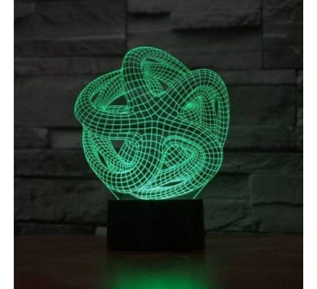 Beling 3D lampa, Chobotnica 2, 7 barevná S157