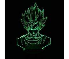 Beling 3D lampa, Goku, 7 barevná S163